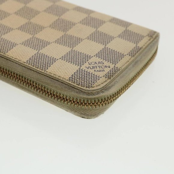 LOUIS VUITTON Damier Azur Zippy Wallet Long Wallet LV Auth th3350 - Picture 15 of 16